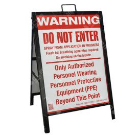 SPF Warning Sign, 18" x 24" A-Board