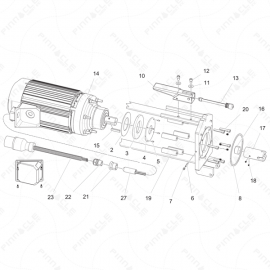 ToughTek MP-40 Motor Assembly Exploded Diagram